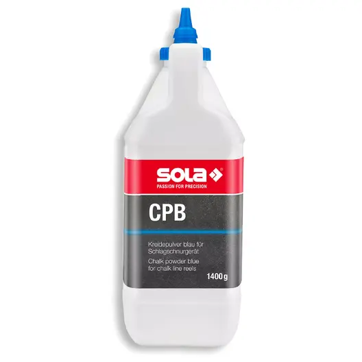 Боя за зидарска чертилка Sola тебеширен прах синя  1400 г, CPB 1400