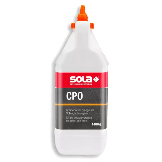 Боя за зидарска чертилка Sola тебеширен прах оранжева  1400 г, CPO 1400