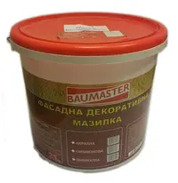 Мазилка Strom силиконова фасадна драскана 25 кг, 1.5 мм, Baumaster