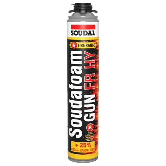 Полиуретанова пяна Soudal пистолетна пожароустойчива, Soudafoam FR HY