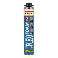 Полиуретанова пяна Soudal пистолетна, еластична  750 мл, синя, Flexifoam Gun