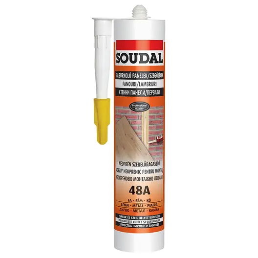 Лепило универсално Soudal неопреново  310 мл, бежово, 48A