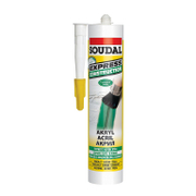 Лепило уплътнително Soudal акрилно за пукнатини и фуги  280 мл, бяло, Express - product - 006 SUD 657