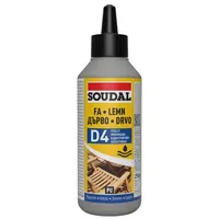 Лепило за дърво Soudal полиуретаново водоустойчиво  0.250 г, 66A