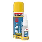 Лепило универсално Soudal цианкрилатно секундно  200 + 50 мл, Mitre Kit - product - 006 SUD3363