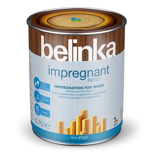Грунд за дърво Belinka алкиден импрегниращ  0.75 л, безцветен, Impregnant