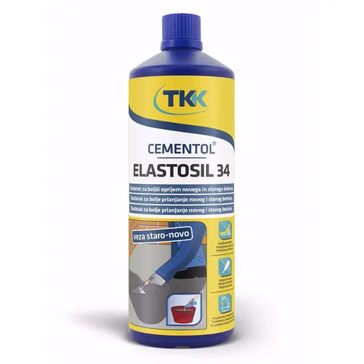 Грунд контактен без песъчинки TKK за бои, замазки и мазилки  1 кг, Cementol Elastosil 34