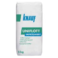 Шпакловка Knauf за гипскартон суха смес, фина, импрегнираща 5 кг, Uniflott