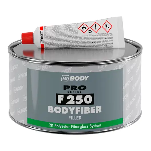 Кит Body стъклопластов за автомобили 0.75 кг, зелен, F250 Bodyfiber