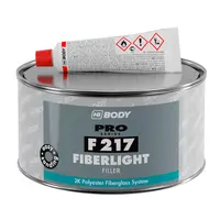 Кит Body стъклопластов за автомобили 0.5 кг, светлосив, Fiber F217 Fiberlight