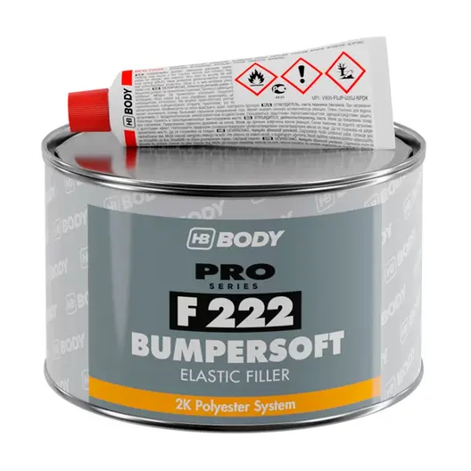 Кит Body полиестерен за автомобили за пластмаса 1 кг, черен, F222 Bumpersoft