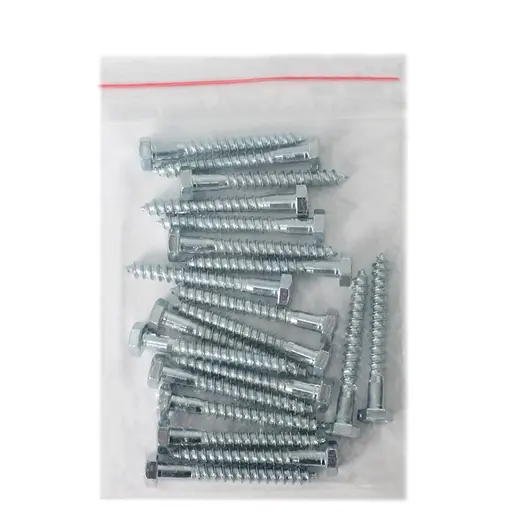 Винт за дърво Valenta с шестостенна глава поцинкован  6x50 мм, SW 10, 20 бр./опак., DIN 571