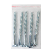 Винт за дърво Valenta с шестостенна глава поцинкован  10x120 мм, SW 17, 5 бр./опак., DIN 571 - product - 007 TGK 984