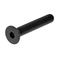 Винт с фрезенкова глава K&J Fastener за метал, вътрешен 6-стен, черен  M5x50 мм, HEX 3, 0.8 мм, 8.8, DIN 7991