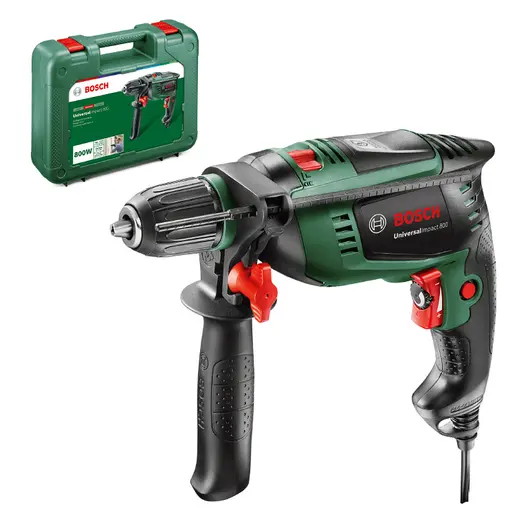 Ударна бормашина Bosch кабелна  800 W, 50-3000 об./мин, 1.5-13 мм, UniversalImpact 800