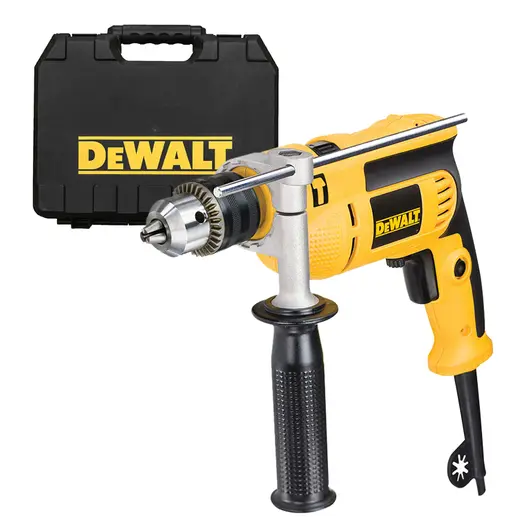 Ударна бормашина DeWALT кабелна  650 W, 8.6 Nm, 0-2800 об./мин, 1.5-13 мм, DWD024K