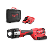 Преса Milwaukee за кримпване на кабели акумулаторна с 1 батерия и зарядно, 18 V, 2 Ah, 53 kN, 16-300 мм2, M18 HCCT-201C - product - 008 MLK 317