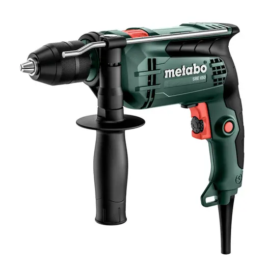 Ударна бормашина Metabo кабелна  650 W, 230 V, 10 Nm, 0-2800 об./мин, 1.5-13 мм, SBE 650