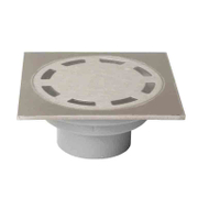 Сифон подов Agriya с долно оттичане пластмасов с клапа 100х100 мм, ф 50 мм, квадрат, 2618 - product - 010 AGI1238