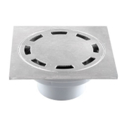 Сифон подов Agriya с долно оттичане пластмасов с клапа 100х100 мм, ф 50 мм, квадрат, 2618 - product - 010 AGI1238