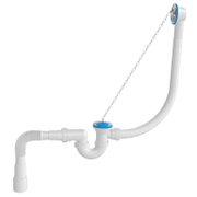 Сифон за вана Nova Plastic с преливник  ф 50x70 мм - product - 010 AKA 245