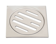 Решетка за подов сифон Agriya метална хромирана  80х80 мм, квадрат, 798 - product - 010 AKA 858