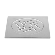 Решетка за подов сифон Agriya метална хромирана  90х90 мм, квадрат, Retro - product - 010 AKA1236