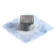 Сифон подов Akvo със странично оттичане пластмасов с клапа 100х100 мм, ф 50 мм, квадрат - product - 010 AKV1049