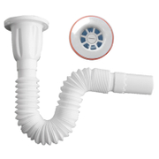 Сифон за мивка Muff Matik PVC с гофрирана връзка  ф 32x65 мм, 730 мм - product - 010 AKV1126