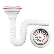 Сифон за мивка Muff Matik PVC гофриран разглобяем  ф 32x110 мм, 730 мм, CK02 - product - 010 AKV1151