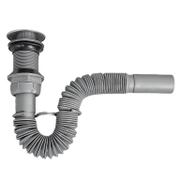 Сифон за мивка Say PVC с гофрирана връзка и click/clack система  ф 32x65 мм, 750 мм, Say-50 - product - 010 AKV1283