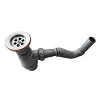 Сифон за мивка Muff Matik PVC гофриран разглобяем  ф 32x70