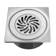 Сифон подов Antic Kosta с долно оттичане пластмасов с воден затвор 150x150 мм, ф 50 мм, квадрат, 10260 - product - 010 ANC 984