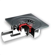 Сифон подов Antic Kosta със странично оттичане пластмасов с воден затвор 150x150 мм, ф 50 мм, квадрат - product - 010 ANC 982