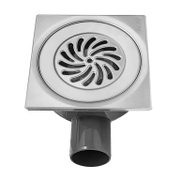 Сифон подов Antic Kosta със странично оттичане пластмасов с воден затвор 150x150 мм, ф 50 мм, квадрат, 10251 - product - 010 ANC 982