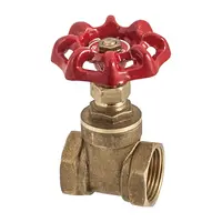 Кран шибърен месингов 1", 10 bar, резба Ж <> резба Ж