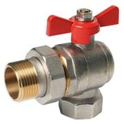 Кран APM сферичен метален ъглов с холендър 1/2, резба М <> резба Ж - product - 010 BRL 460