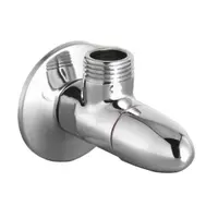 Кран ъглов с керамична глава  1/2" х 3/8", резба М - резба М