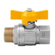 Кран Itap SpA сферичен за газ с перчата ръкохватка 3/4, 50 bar, резба М - резба Ж, London - product - 010 DTR 125