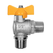 Кран Itap SpA сферичен за газ ъглов 1/2, 50 bar, резба М - резба М, London - product - 010 DTR 128