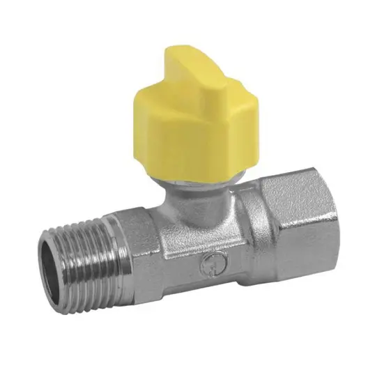 Кран Fornara сферичен за газ мини 1/2", 20 bar, резба М - резба Ж, 623