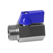 Кран APM сферичен метален мини син 1/2, резба М - резба Ж, 2350 N - product - 010 DTR1299