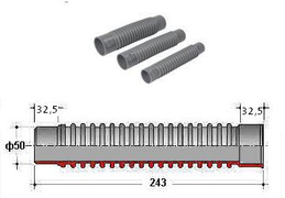Връзка за сифон Nicoll за мивка гъвкава  ф 50 мм, 248 мм, FLEXJM - product - 010 EKS 926