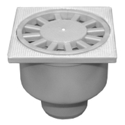 Сифон подов Emko с долно оттичане пластмасов с воден затвор 100х100 мм, ф 50 мм - product - 010 EMK 205