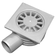 Сифон подов Emko със странично оттичане пластмасов с воден затвор 120х120 мм, ф 50 мм, квадрат - product - 010 EMK 231