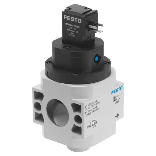 Разпределител на въздух Festo електрически  2.5-16 bar, 1/4", 24 DC V, HEE-D-MIDI-24