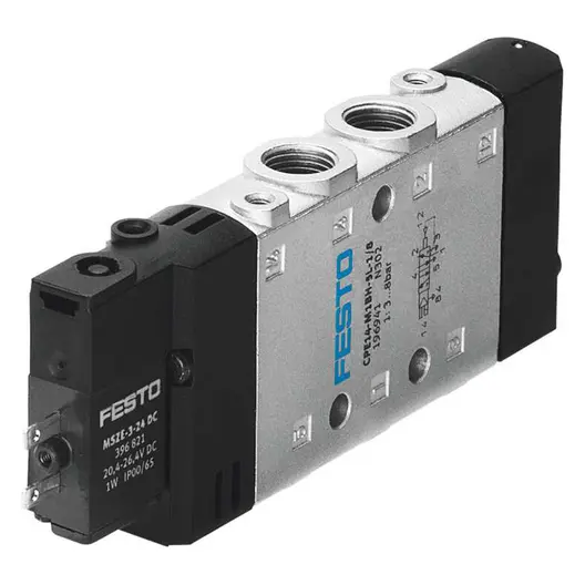 Разпределител на въздух Festo електромагнитен  3-8 bar, 1/8", 800 л/мин, 24 DC V, CPE14-M1BH-5L-1/8