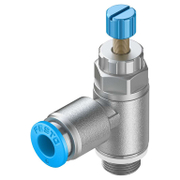 Дросел-обратен клапан Festo възвратен отработен въздух  0.2-10 bar, 6 мм, GRLA-1/8-QS-6-RS-D - product - 010 FSL 169