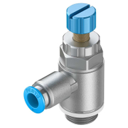 Дросел-обратен клапан Festo възвратен отработен въздух  0.2-10 bar, 8 мм, GRLA-3/8-QS-8-RS-D - product - 010 FSL 173