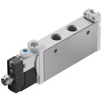 Разпределител на въздух Festo електромагнитен  2.5-8 bar, 1/8", 680-730 л/мин, 24 DC V, VUVG-L14-M52-AT-G18-1R8L